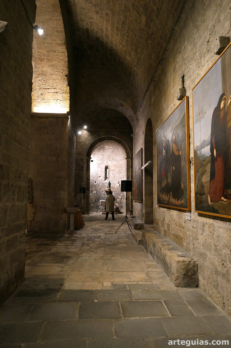 Nave sur de la iglesia de Sant Vicen&ccedil; de Besal&uacute;