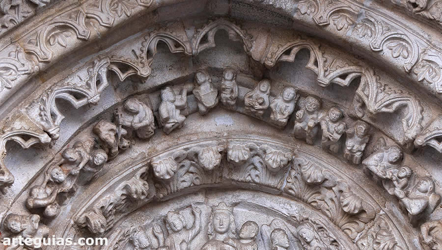 Detalle de las arquivoltas