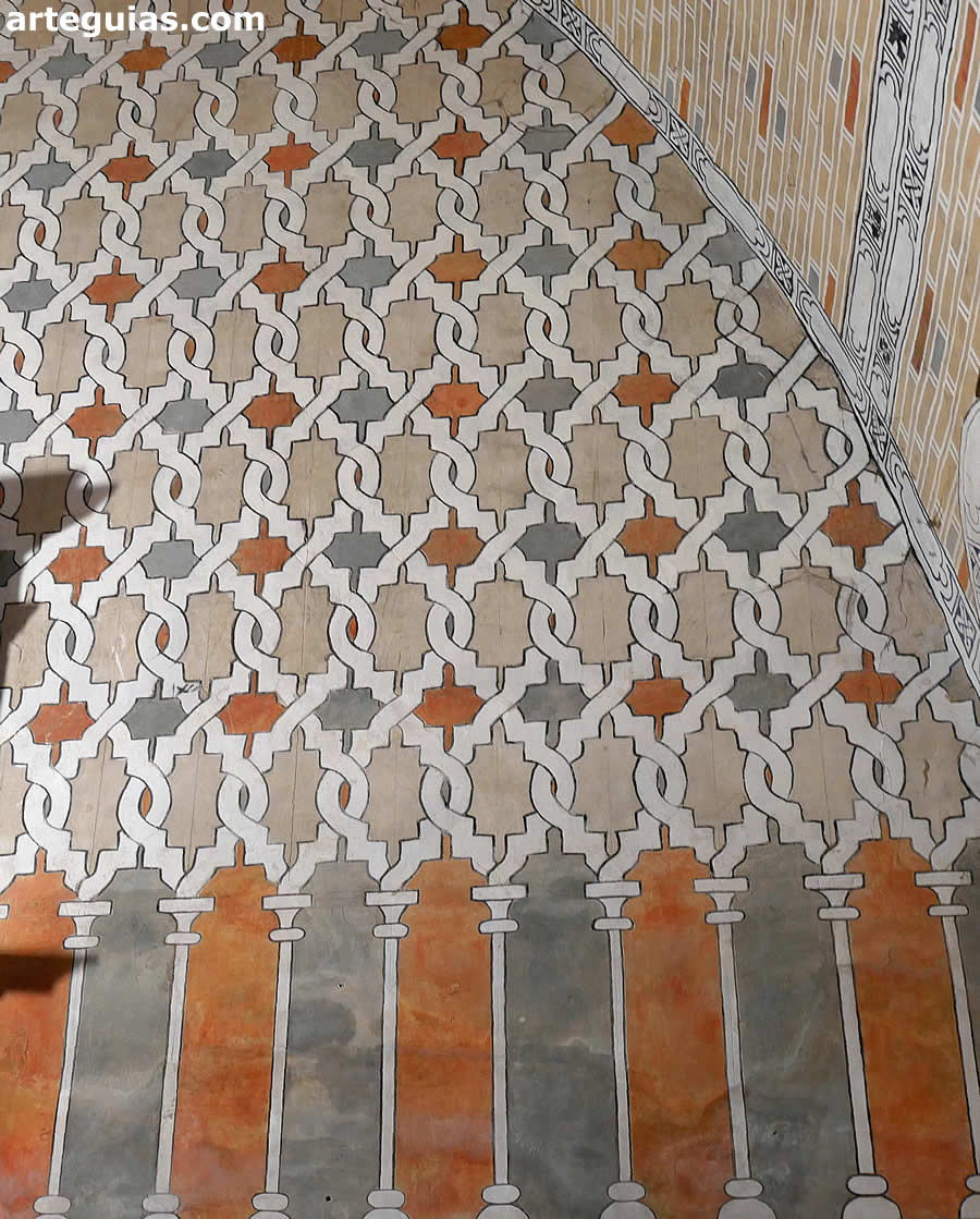 Agramilando que dibuja una red de arcos mixtil&iacute;neos formando una sebka