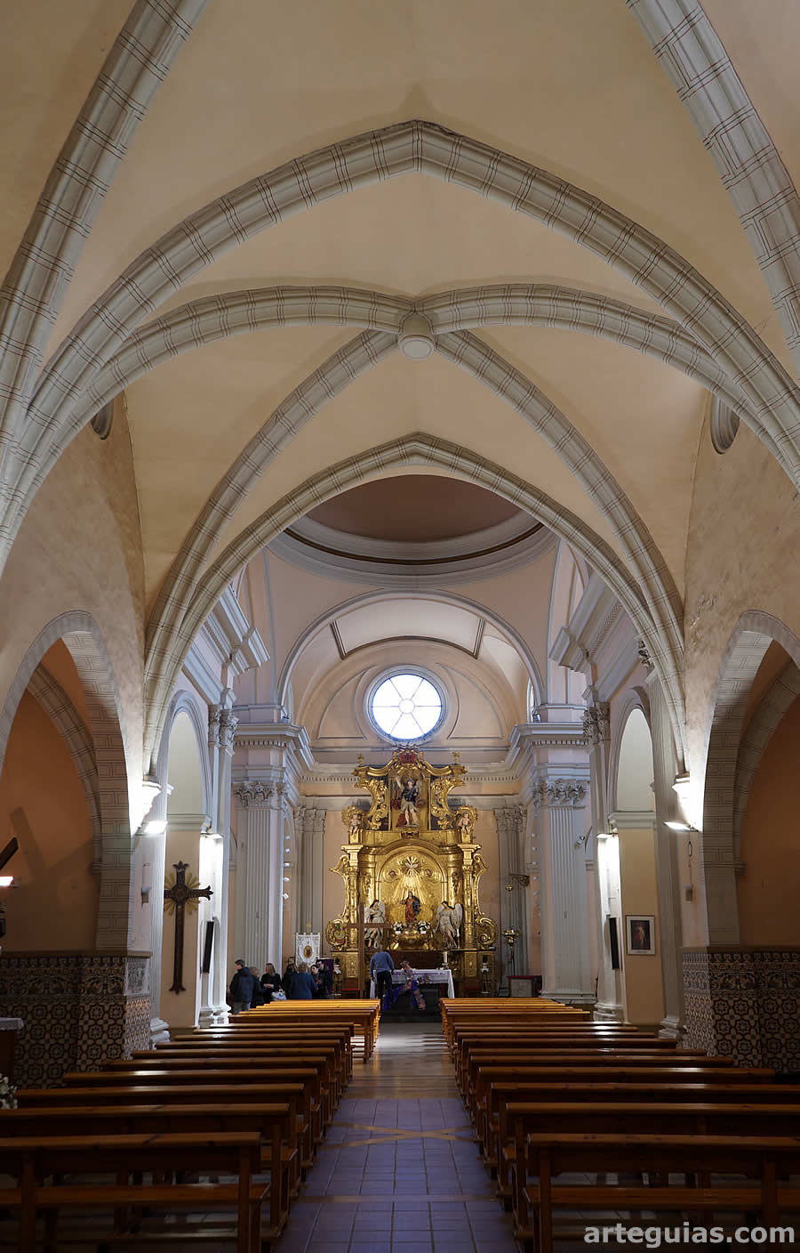 La iglesia de Utebo en su aspecto interior