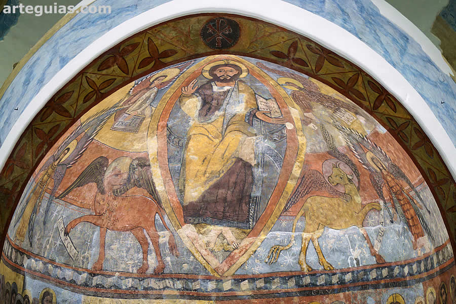 Pinturas rom&aacute;nicas de la iglesia