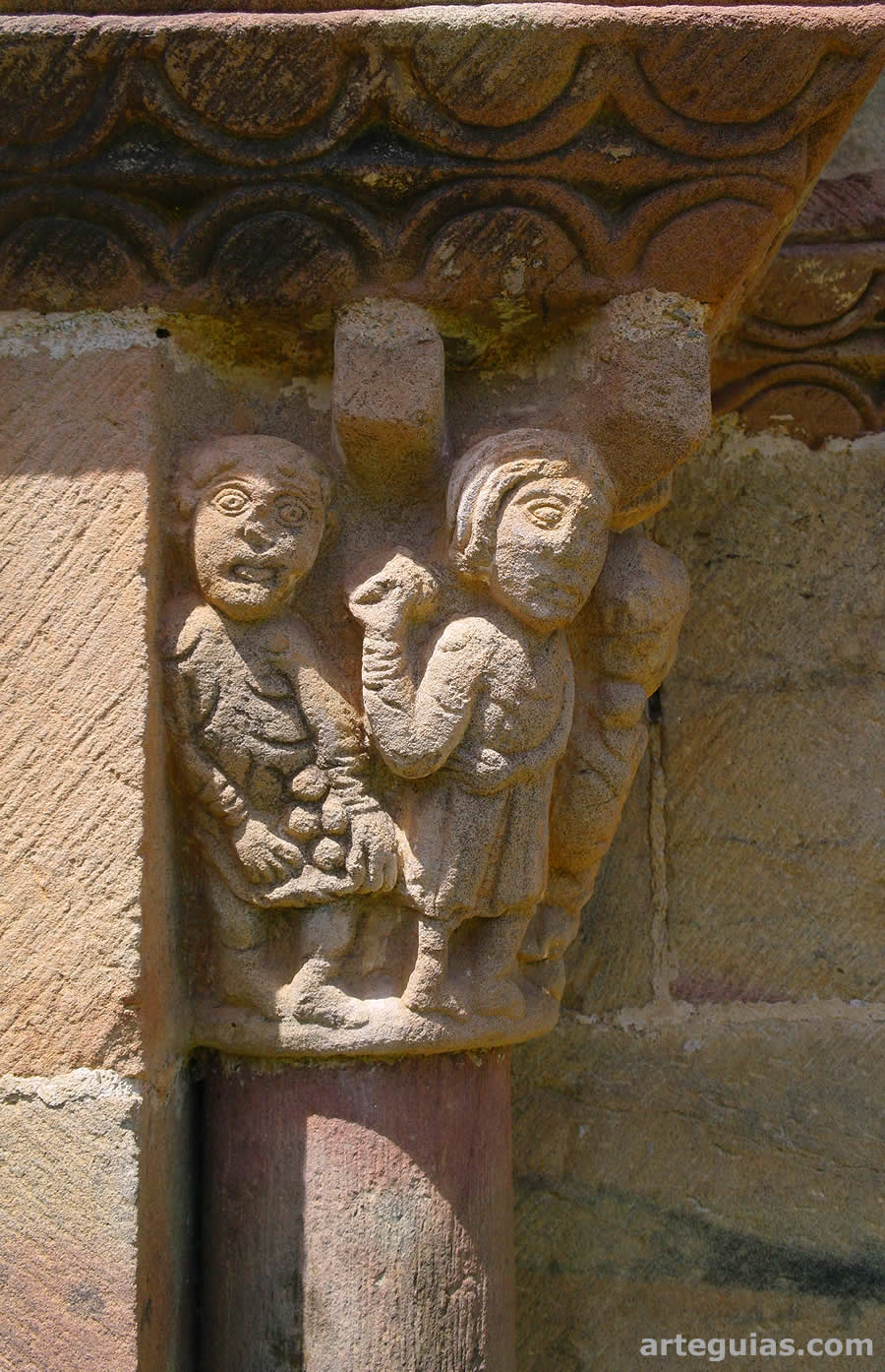 Capitel con la lapidaci&oacute;n de San Esteban