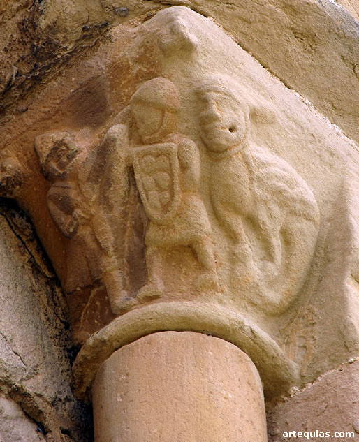 Combate de infantes y una arp&iacute;a