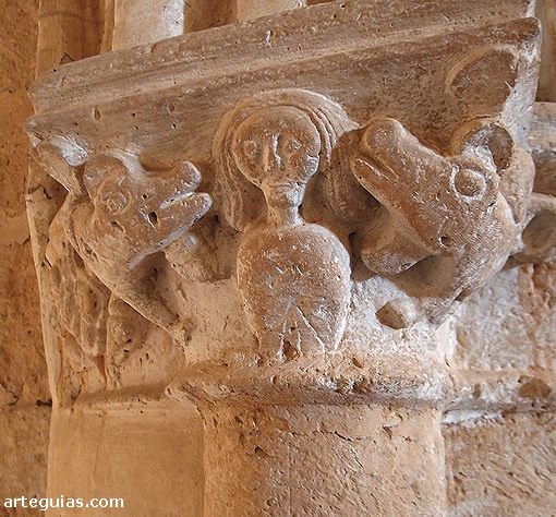 iglesia de Grijalba: capitel del interior