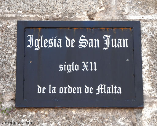 Iglesia de San Juan de Ribadavia. Fundación de la Orden de San Juan de Jerusalén o de Malta