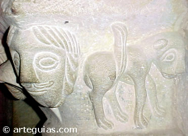 Capitel de la Cripta de la iglesia de San Mart&iacute;n