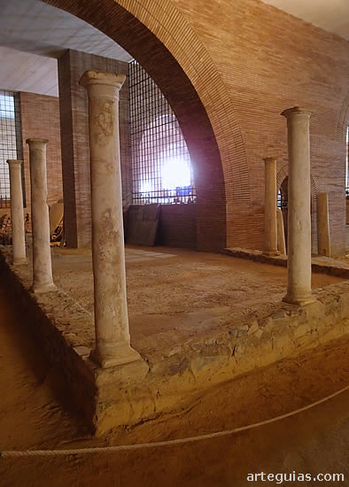 Una de las estancia del yacimiento arqueol&oacute;gico de la Cripta