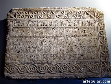 L&aacute;pida de Husillos. Primer tercio del siglo XI