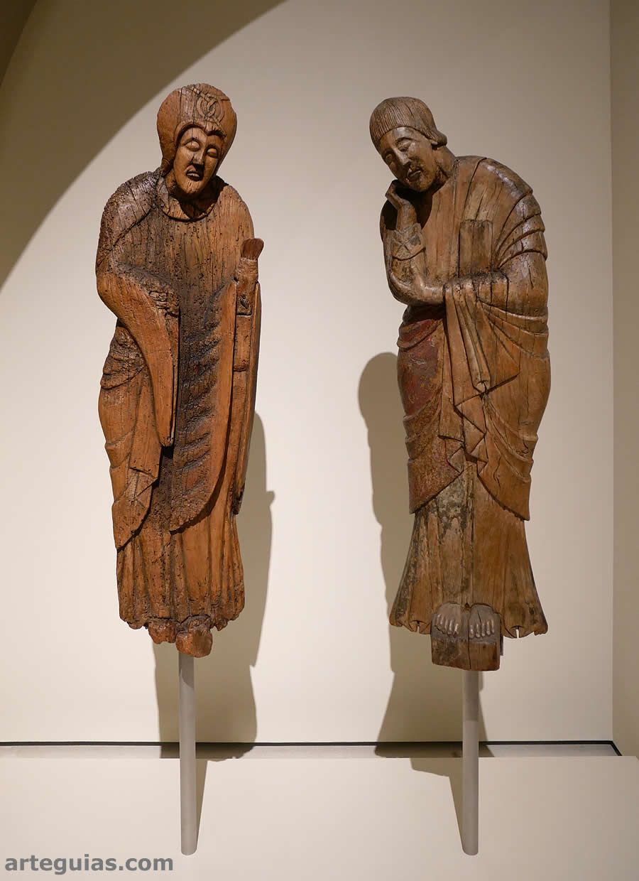 Mar&iacute;a y San Juan en el Descendimiento rom&aacute;nico de Erill la Vall