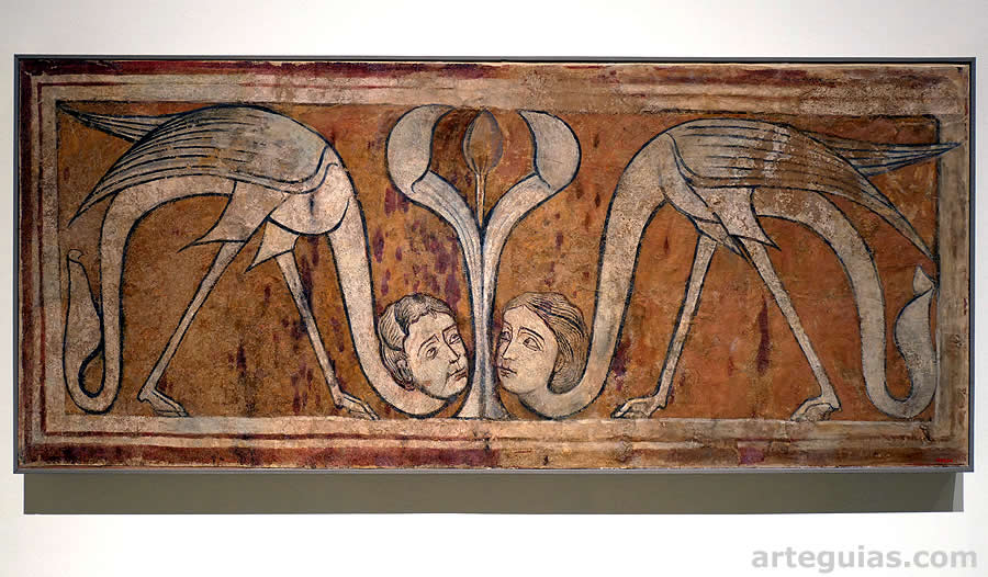 Pintura rom&aacute;nica de la sala capitular de San Pedro de Arlanza, Burgos