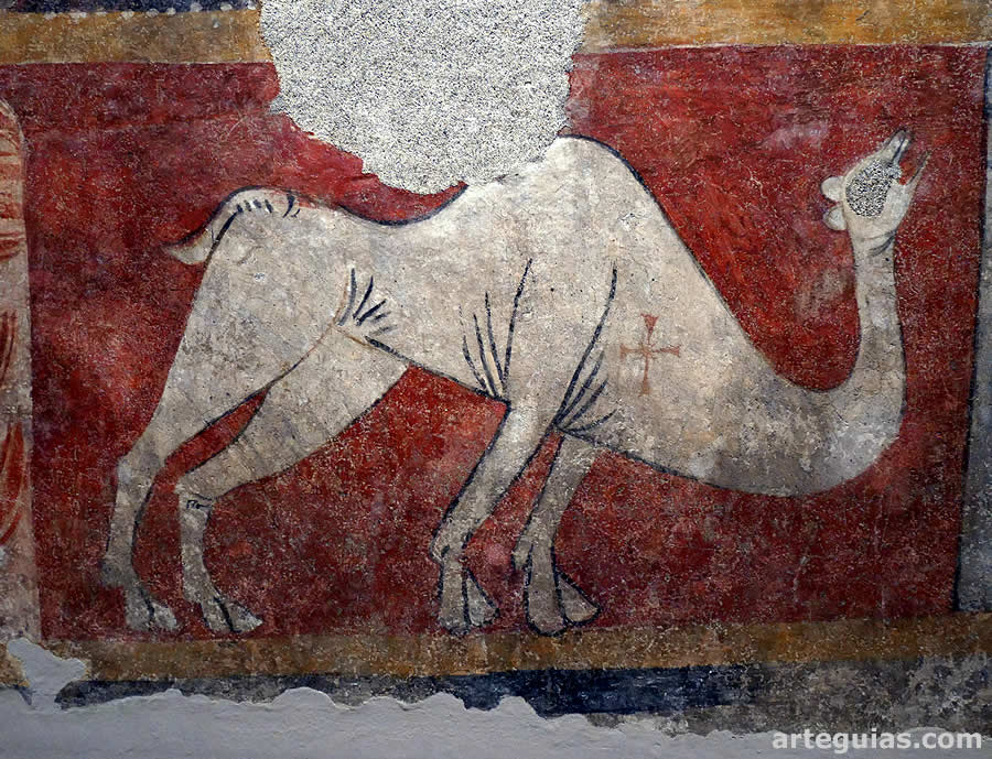 MNAC: pintura de un dromedario de Sant Joan de Bo&iacute;