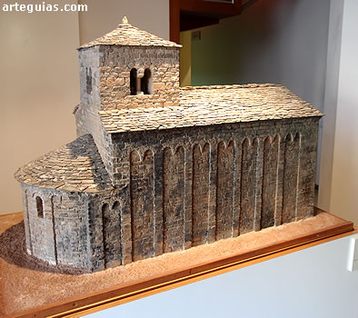 Maqueta de San Caprasio. Santa Cruz de la Ser&oacute;s