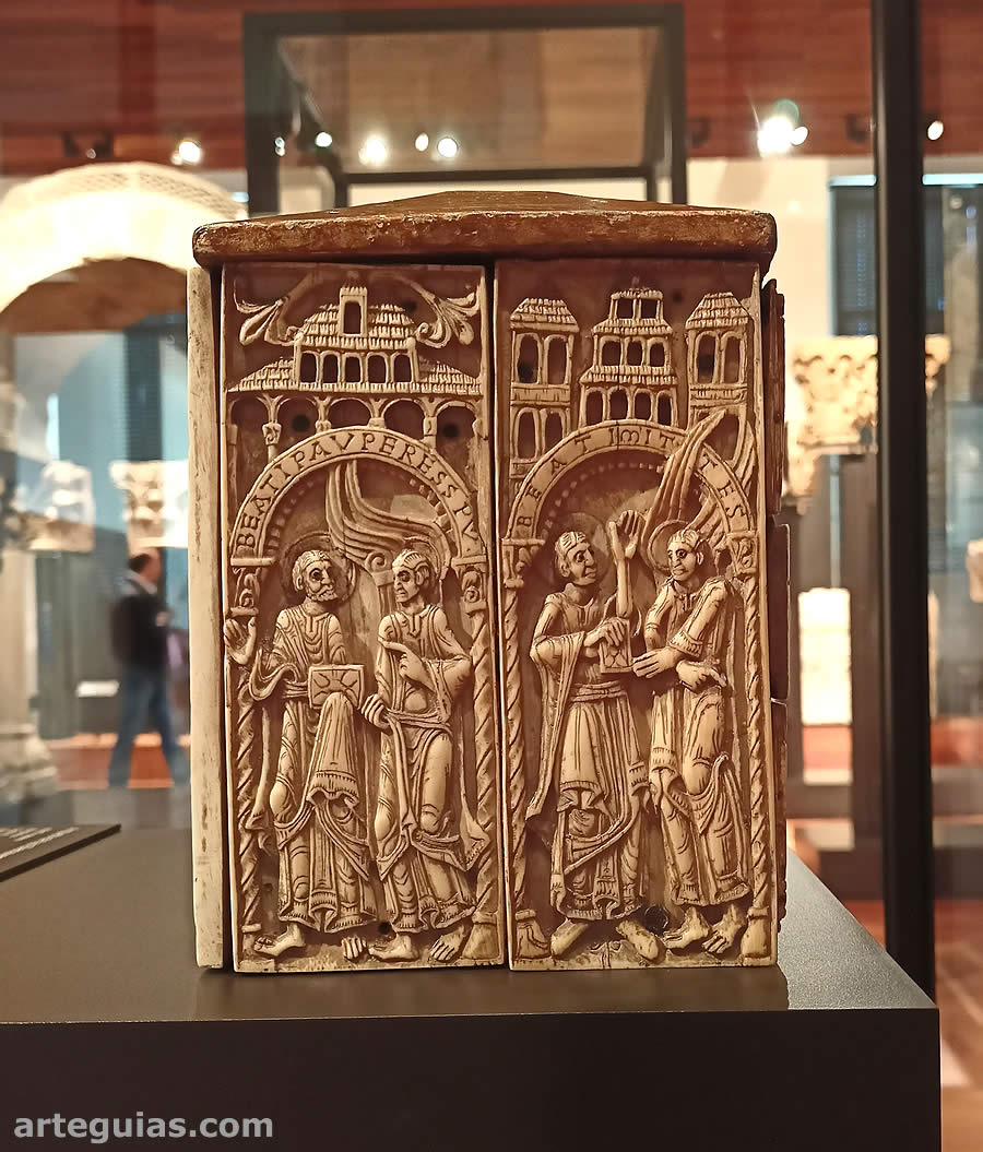 Obra magna guardada en el museo: la arqueta de las Bienaventuranzas