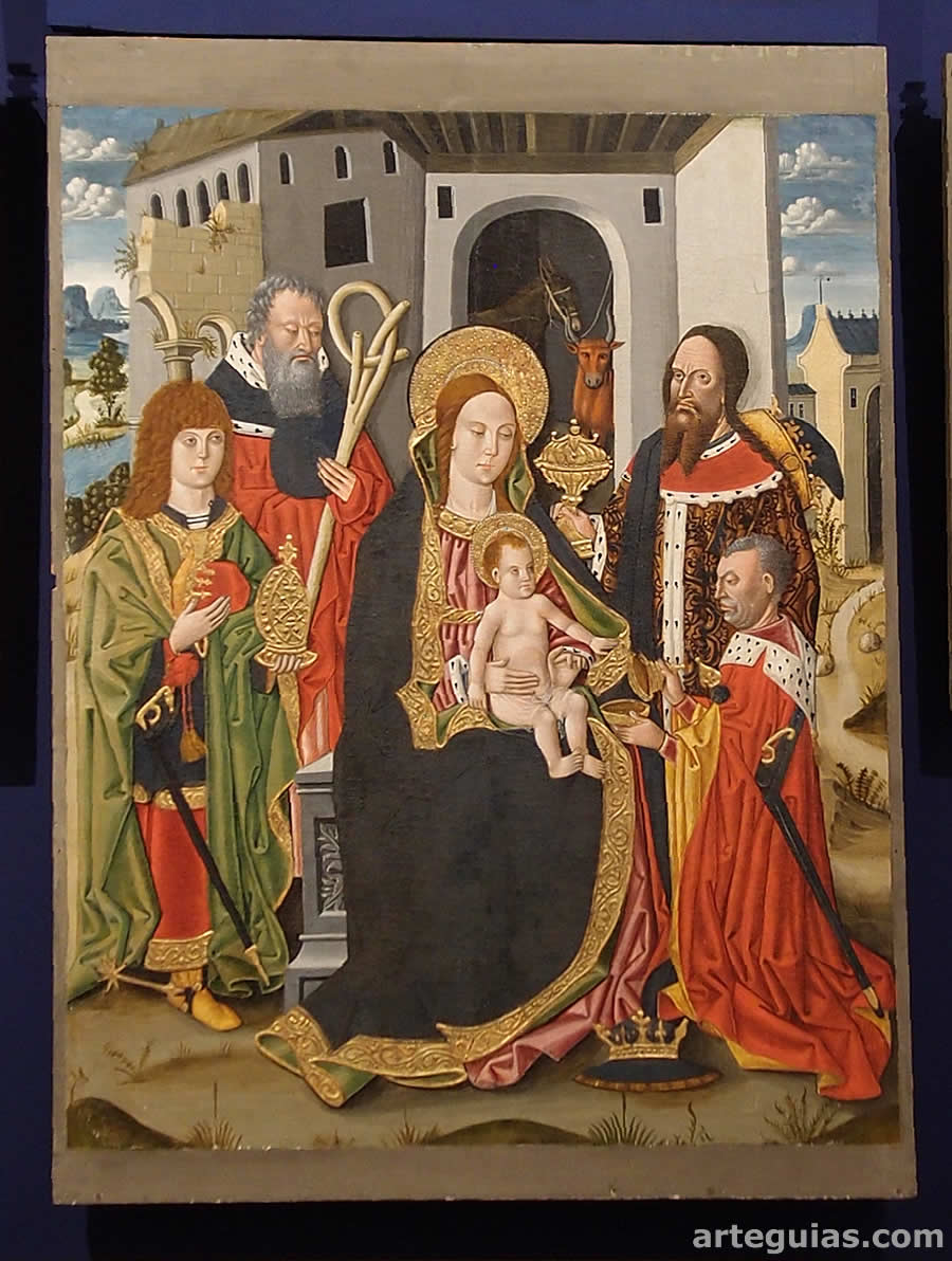 Tabla de la Epifan&iacute;a. Retablo de Moscard&oacute;n, Teruel