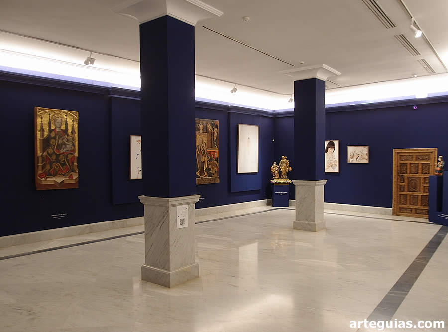 Salas azules dedicadas a la Virgen Mar&iacute;a