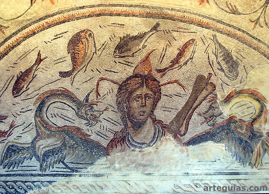 Mosaico de la diosa Tetis de Marroqu&iacute;es Altos