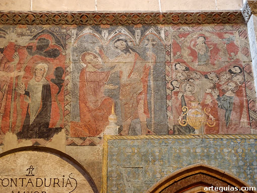 Otro fragmento de las pinturas murales