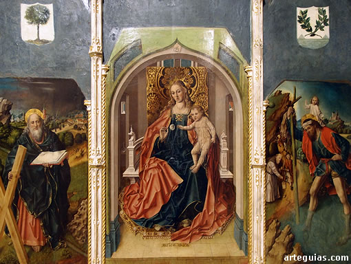 Museo Catedralicio de Salamanca: tr&iacute;ptico de la Virgen de la Rosa