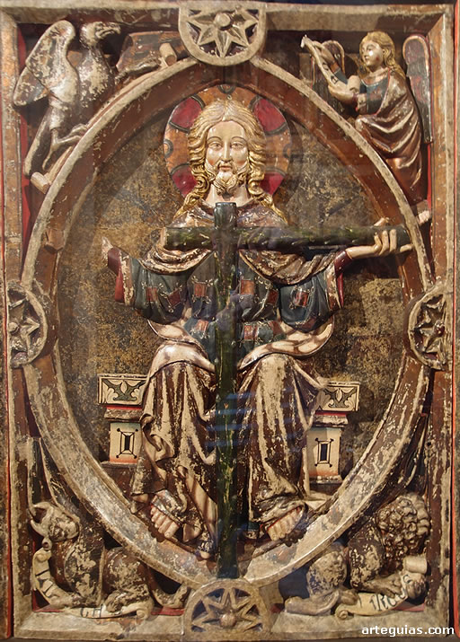 Cristo perteneciente a un frontal de altar g&oacute;tico