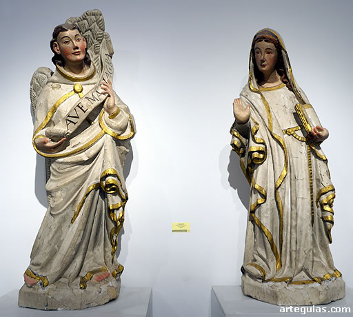 Museo Catedralicio de Zamora: grupo g&oacute;tico de la Anunciaci&oacute;n