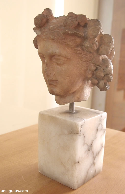 Museo Hist&oacute;rico de Sagunto; cabeza de Dionisos