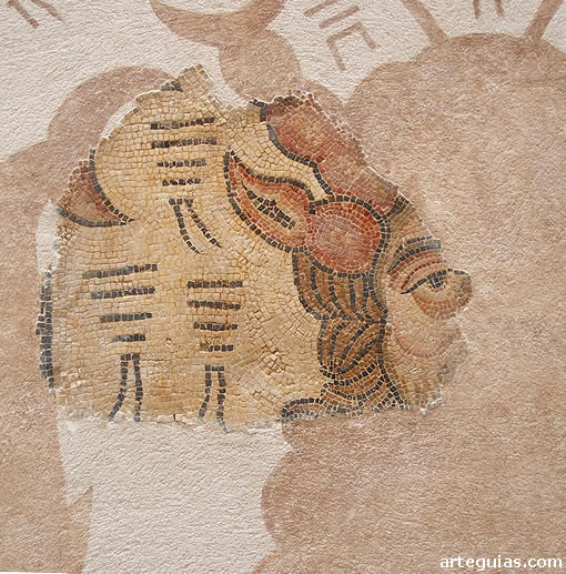 Mosaico de Neptuno, Batitales, Museo Provincial de Lugo