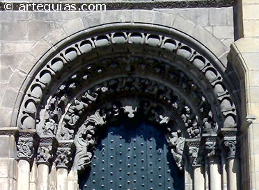 Portada rom&aacute;nica meridional de la Catedral de Ourense