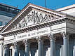 Front&oacute;n de la fachada. Palacio de las Cortes