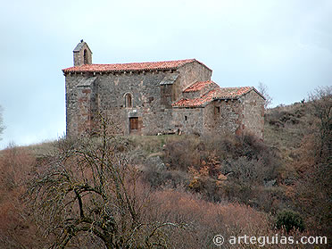 Ermita prerrom&aacute;nica de Cueva de Juarros. aunque fuera de la ruta, es un  ejemplo de la alta densidad de monumentos altomedievales de Burgos
