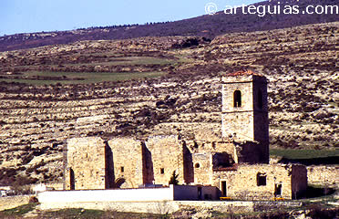 Ruinas de la iglesia de San Miguel de San Pedro Manrique, Soria
