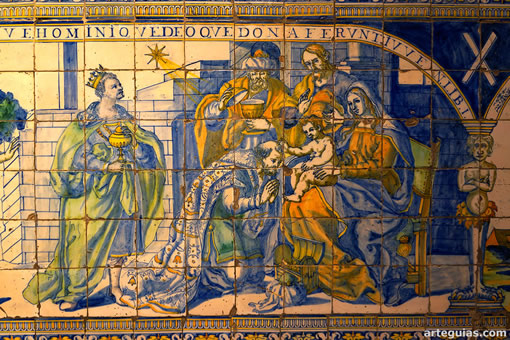 Azulejer&iacute;a en la Bas&iacute;lica de la Virgen del Prado de Talavera de la Reina