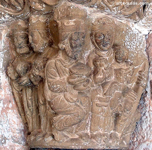 Capitel de la iglesia de Eguiarte