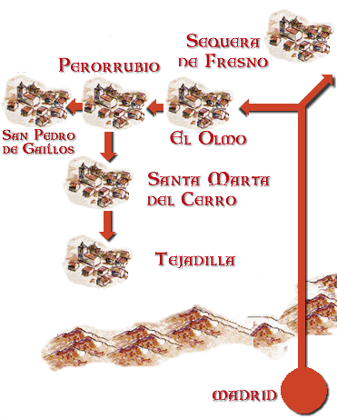 Mapa del Viaje Guiado 