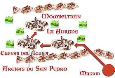 Mapa del Viaje Guiado 