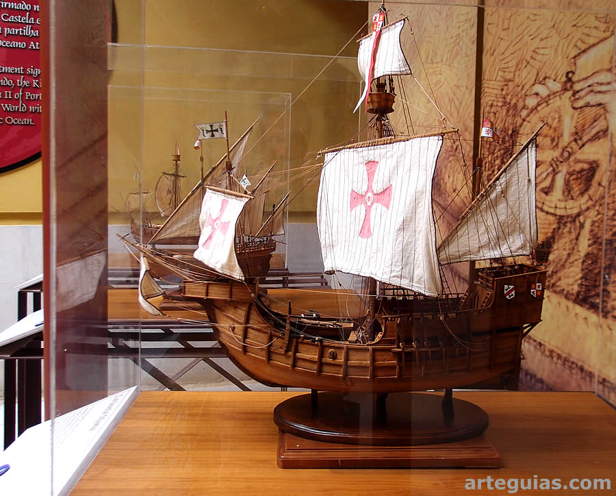 Maqueta en el Museo del Tratado de Tordesillas