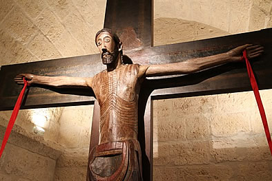 Cristo rom&aacute;nico. Monasterio de Palacios de Benaver