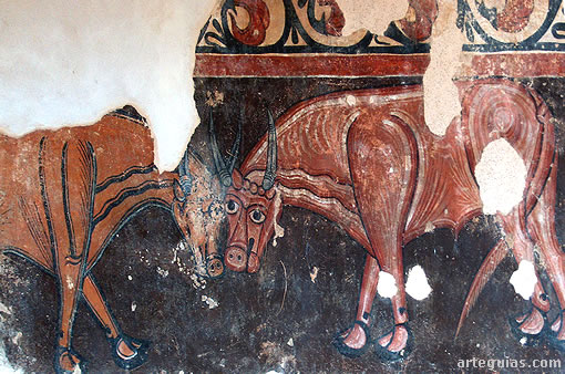 Pinturas rom&aacute;nicas. San Baudelio de Berlanga