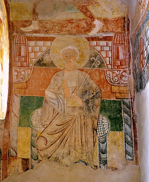 Pintura rom&aacute;nica en la cebecera de San Baudelio de Berlanga