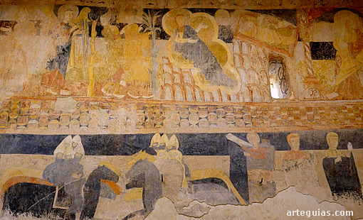 Pinturas rom&aacute;nicas en la iglesia de San Miguel de Gormaz