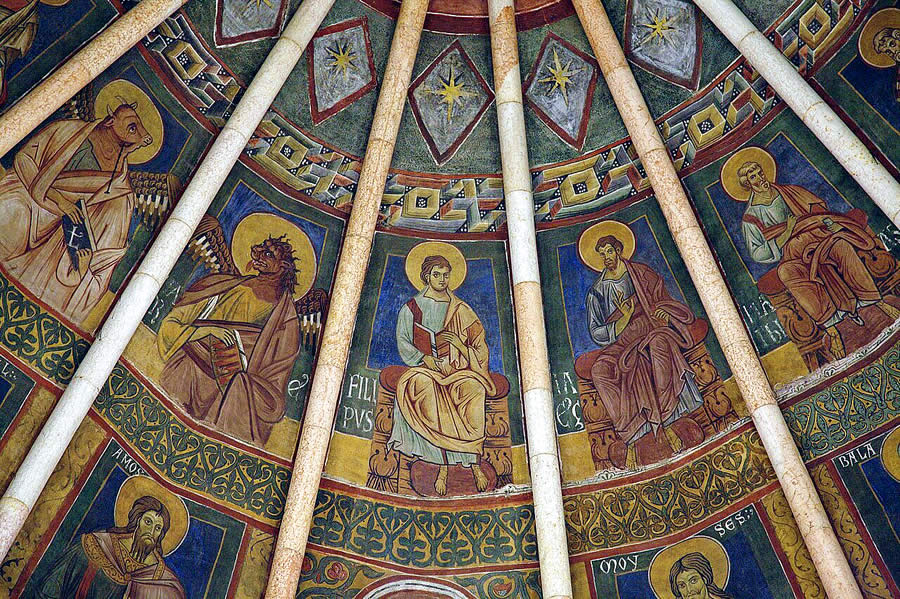 Pinturas del Baptisterio de la Catedral de Parma