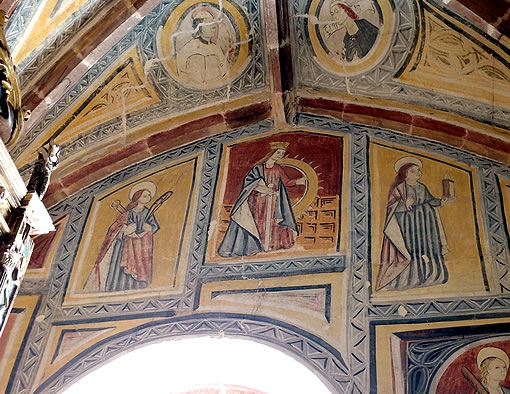 Pinturas de la iglesia de San Cebri&aacute;n de Mud&aacute;