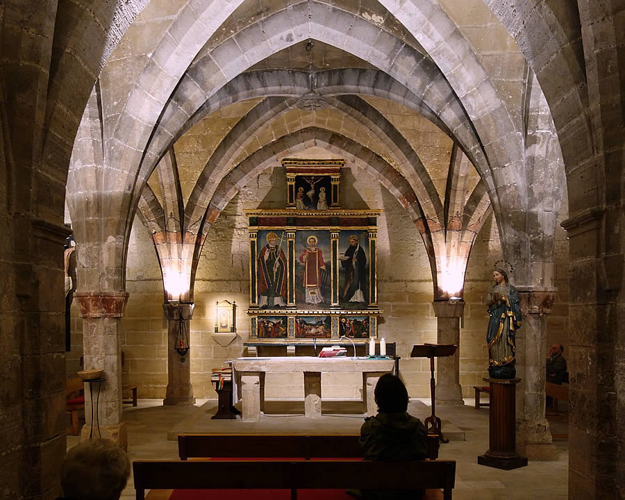 Cripta de la iglesia de Santa Cruz