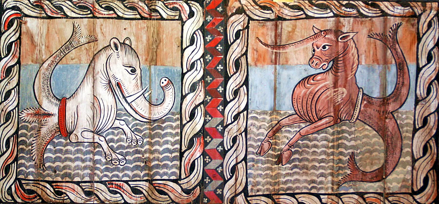Bestiario medieval en San Martin de Zillis