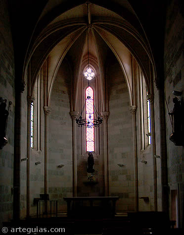 Interior de la iglesia del monasterio de Villamayo de los Montes