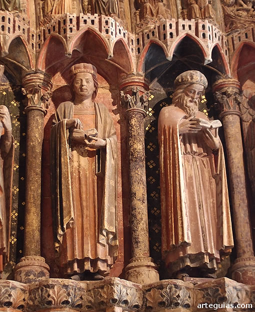 Detalle del P&oacute;rtico de la Majestad de la Catedral de Toro